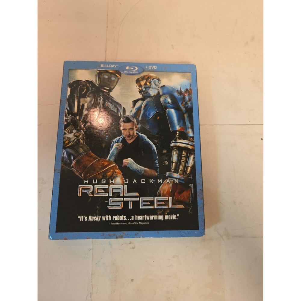 Real Steel Blu ray DVD Combo Pack Hugh Jackman Sci Fi Robot Boxing Movie